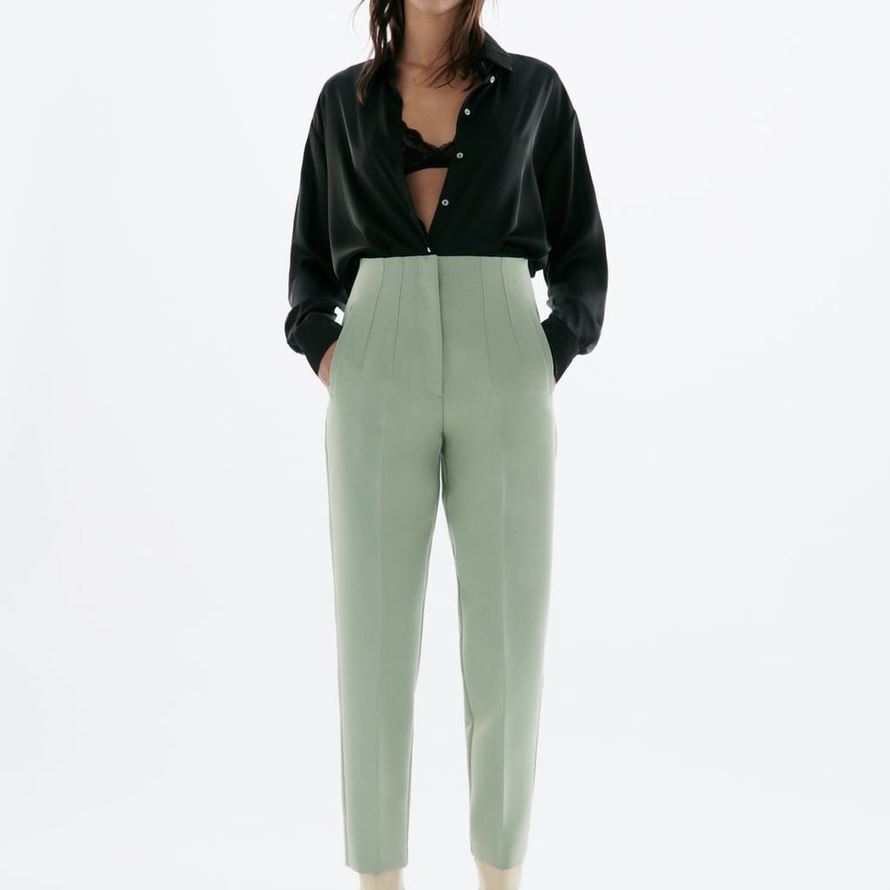 ZARA HIGH WASTED PANTS